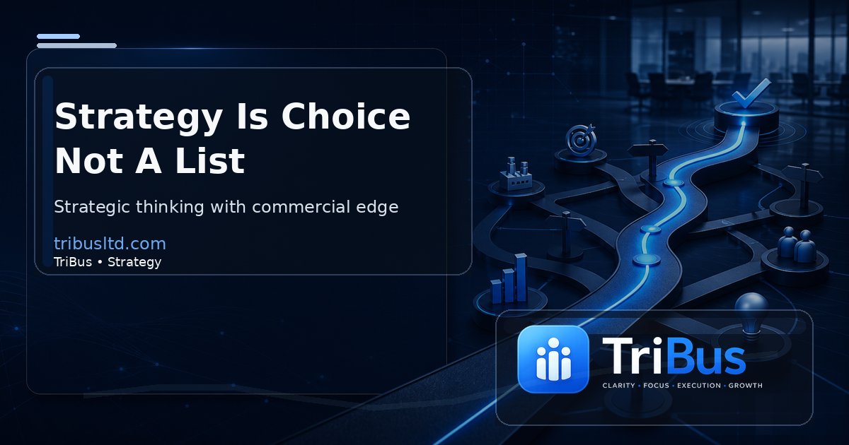 TriBus featured graphic for strategy and priorities