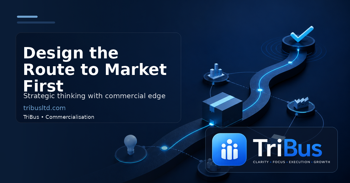 TriBus featured graphic for route-to-market design